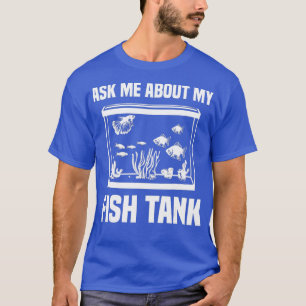 T-shirt Funky Aquarium Saltwater Fish Tank Hommes Nerd Fem