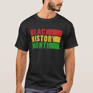 T-shirt Funky Black History Mois Black Pride Fière Afrique