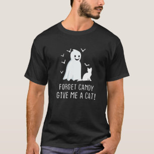 T-shirt Funky Boo Ghost Black Cat Oublier Candy Donner Moi