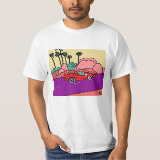 T-shirt Funky Car on Beach Road