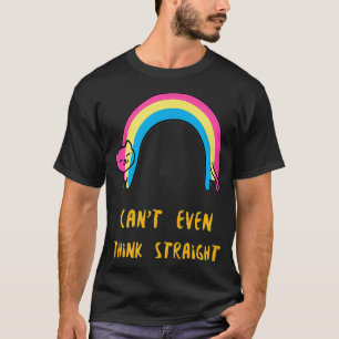 T-shirt Funky Chat Pansexual Pan Fierté Je Ne Pense Même P