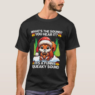 T-shirt Funky Christmas Squeaky Sound Acorn Père Noël