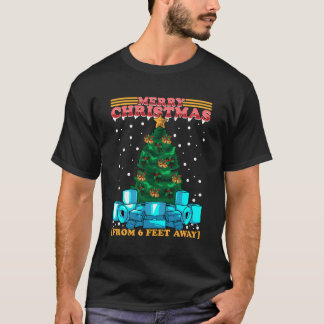 T-shirt Funky Christmas Tree Père Noël Quarantine Social D