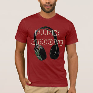 T-shirt Funky Disco Headphone Music Entertainment Retro