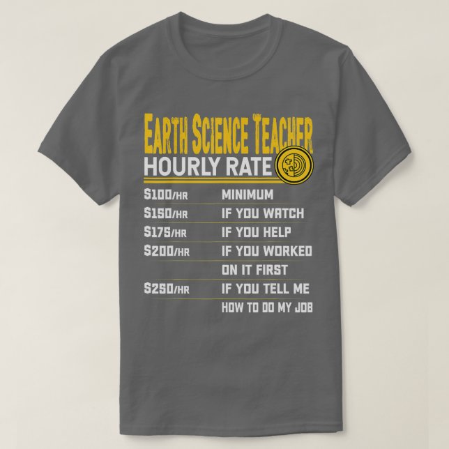 T-shirt Funky Earth Science Géologie Météorologie Enseigna (Design devant)