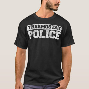 T-shirt Funky Fête des pères Thermostat Police - Papa