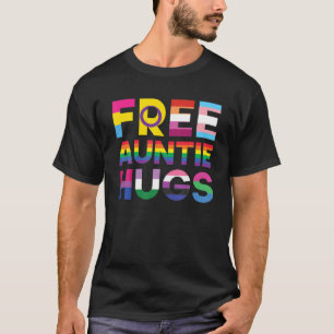 T-shirt Funky Free Tante Hugs Rainbow LGBTQ Pride Mois