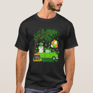 T-shirt Funky Green Camion Shamrock feuille St patrick Da