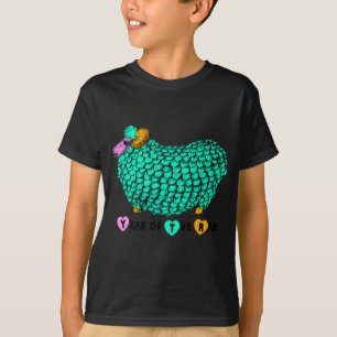 T-shirt Funky Green Ram chinois Nouvel An Zodiac K Black T
