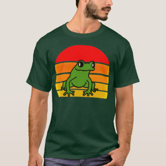 T-shirt Funky jolie grenouille coucher de soleil lever de 