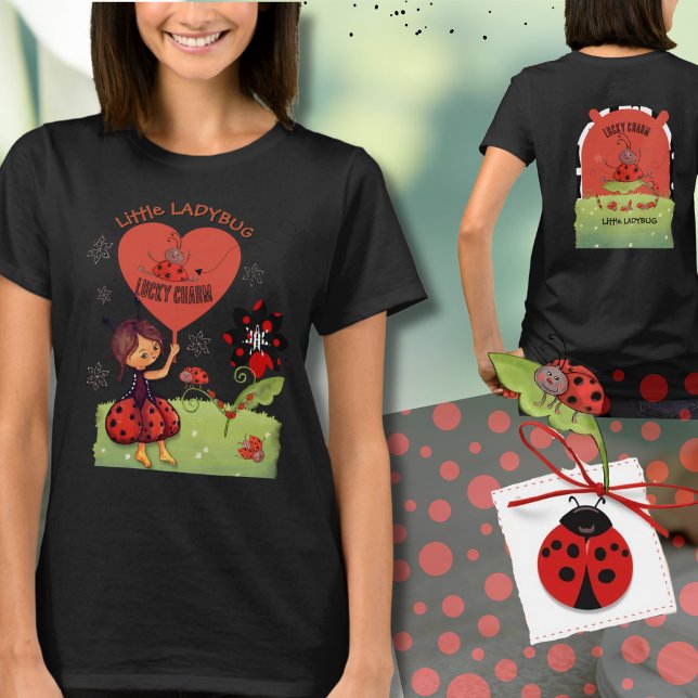 T-shirt Funky Ladybug Garden Baby Shower Winner's Prize  (Funky Ladybug Garden Baby Shower Winner's Prize T-Shirt)