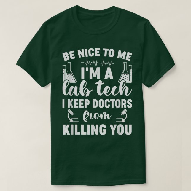 T-shirt Funky Médicale Laboratoire Conception Hommes Femme (Design devant)