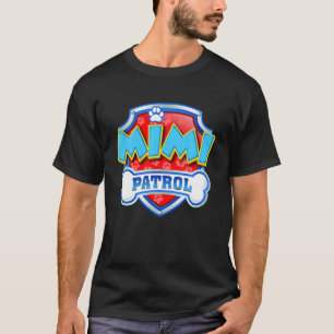 T-shirt Funky Mimi Patrol - Chien Maman, Papa Pour Hommes