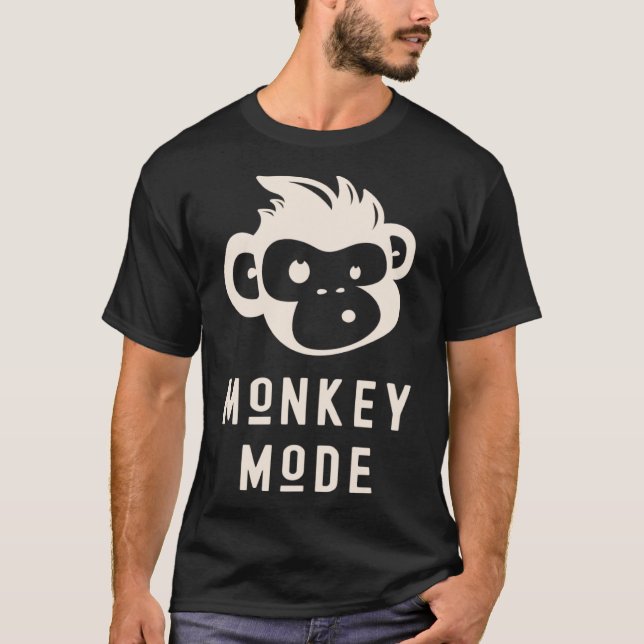 T-shirt Funky Mode Cool Chimp Wild Primate Animal P (Devant)