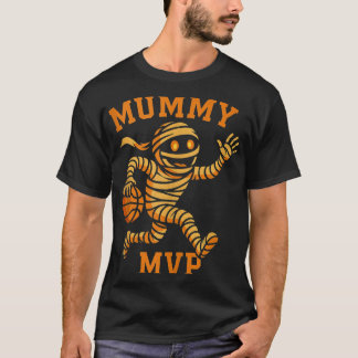 T-shirt Funky Mummy Basketball Halloween Design Mvp Monste