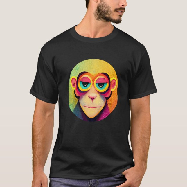 T-shirt Funky Munky Space Pilot Monkey Premium (Devant)
