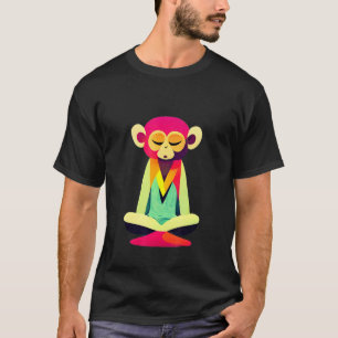 T-shirt Funky Munky Sweet Sitting Monkey Design