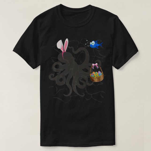 T-shirt Funky Pâques Pâques Panier de Pâques et Oreilles d (Design devant)
