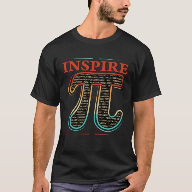T-shirt Funky Pi Day Geometry Algebra Math Lover Inspire P (Devant)