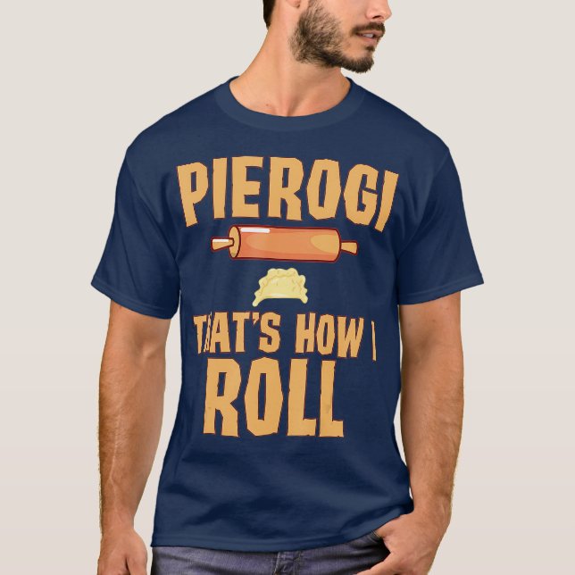 T-shirt Funky Polonais Pride Pierogi Roll Pologne Patrimoi (Devant)
