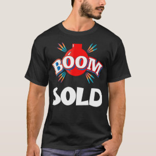 T-shirt Funky Realtor Immobilier Agent Maison Vendu New Ho