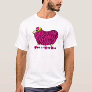 T-shirt Funky rose bélier chinois Nouvel An Zodiac M Blanc