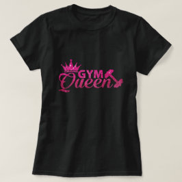 T-shirt Funky rose faux parties scintillant salle de gym t