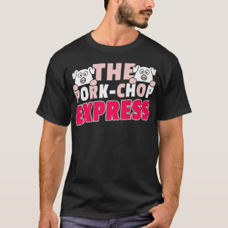 T-shirt Funky Sarcastic Pork Chop Pig Grilling Shirt Premi