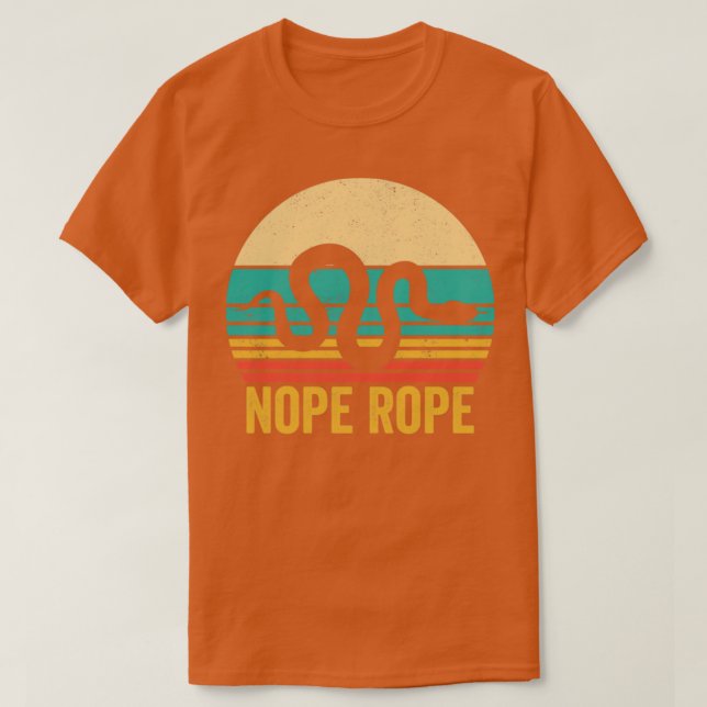 T-shirt Funky Snake Nope Rope Retro (Design devant)