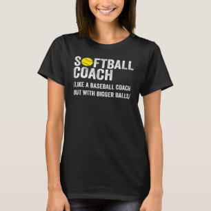 T-shirt Funky Softball Coach Définition Papa & Maman Baseb