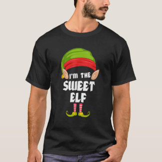 T-shirt Funky Sweet Elf Matching Family Group PJ Christmas