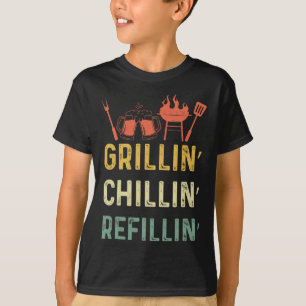 T-shirt Funky Vintage Grill Papa - Grillades Recharge de r