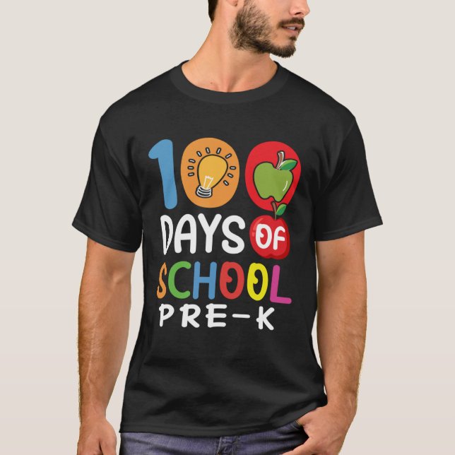 T-shirt Funny 100 Days Of School And Still Poppin 100th Pr (Devant)