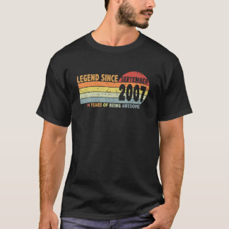 T-shirt Funny 14E Anniversaire Légende Depuis Septembre 20