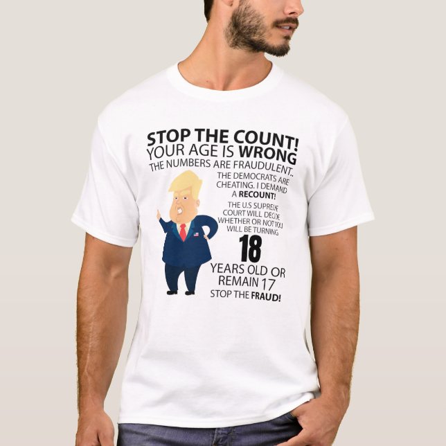 T-shirt Funny 18e année Anniversaire présent Bonne année d (Devant)