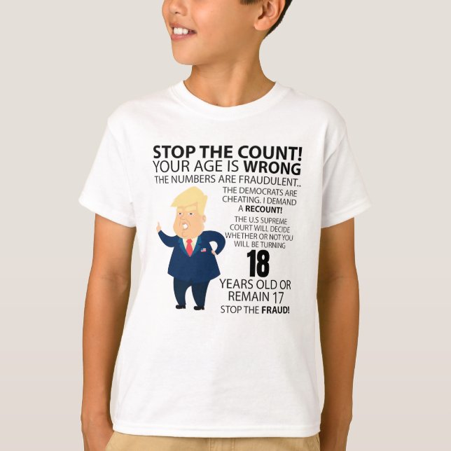 T-shirt Funny 18th Year Birthday Present Happy Birth year (Devant)