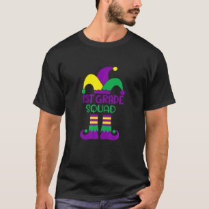 T-shirt Funny 1E Classe Enseignant Mardi Gras Carnival