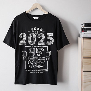 T-shirt Funny 2025 Année carrée Cubed Math Buffs Enseignan