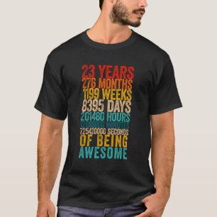 T-shirt Funny 23E Anniversaire Chemise Vieux Mètre Drôle 2