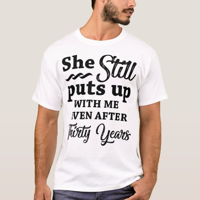 T-shirt Funny 30ème anniversaire de Mariage (Devant)