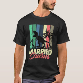 T-shirt Funny 3 Rex Married Saurus Family Dinosaur Married