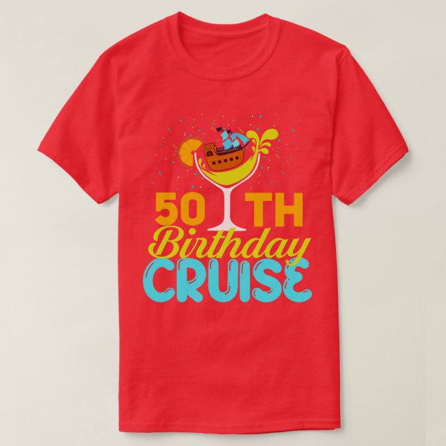 T-shirt Funny 50e anniversaire croisière (Design devant)
