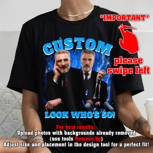 T-shirt Funny 50th Birthday Shirt, Look Who's 50!, bootleg