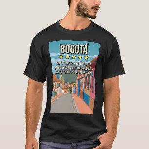 T-shirt Funny 5 étoiles Bogota Columbia Avis affiche de vo