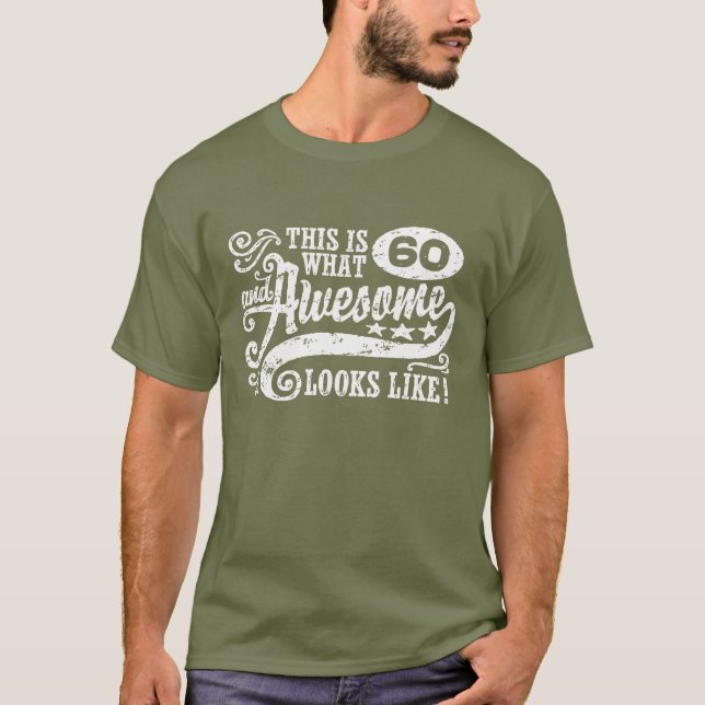 T-shirt Funny 60e anniversaire (Devant)