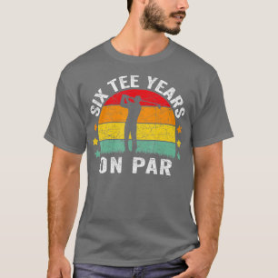 T-shirt Funny 60e Anniversaire Golf Pun Retro Sunset 60 An