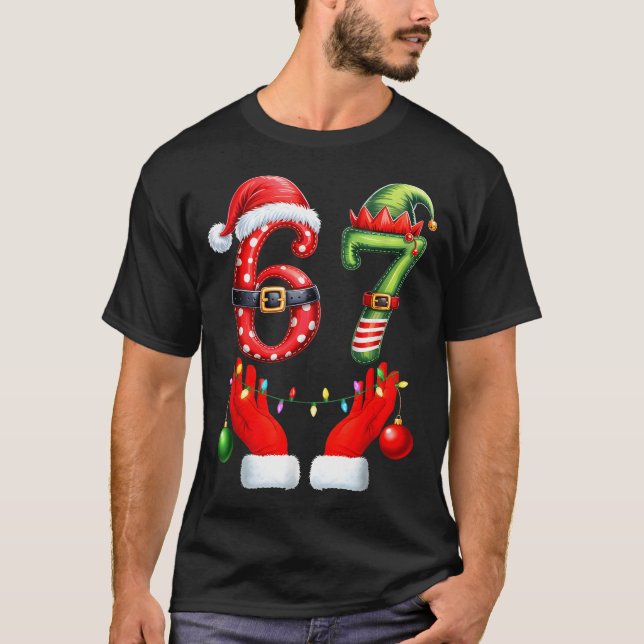 T-shirt Funny 67 Christmas 6 7 Meme Pajamas Holiday Gen Al (Devant)