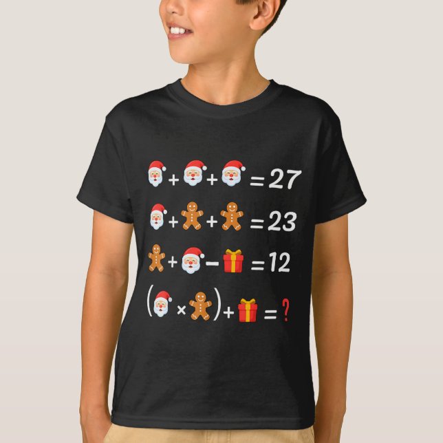 T-shirt Funny 67 Meme Christmas Math Teacher Santa Six Sev (Devant)
