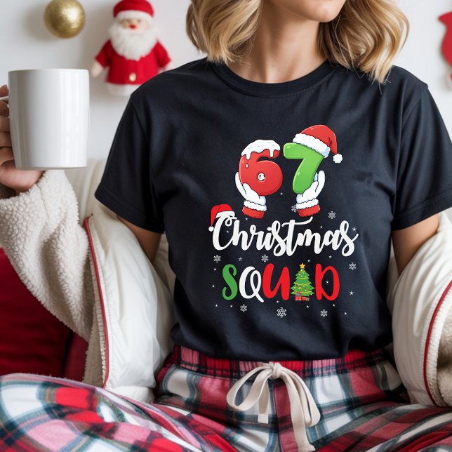 T-shirt Funny 67 Six Seven Brianrot Christmas Squad (Créateur téléchargé)