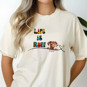 T-shirt Funny 70's Colorful Retro Weimaraner Nom personnal